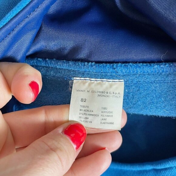 Colmar Sportswear Womens Mens Vintage Snow Ski Suit Overalls Blue L Zip Up 70s - Picture 7 of 12